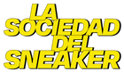Imagen de logo de La Sociedad del Sneaker en fondo negro y letras amarillas.