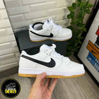 NIKE DUNK BLANCA NEGRA GOMA
